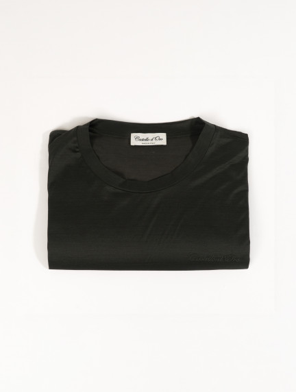 Castello d'OroDark Green T-shirt 100% Cotton Regular Fitimage479